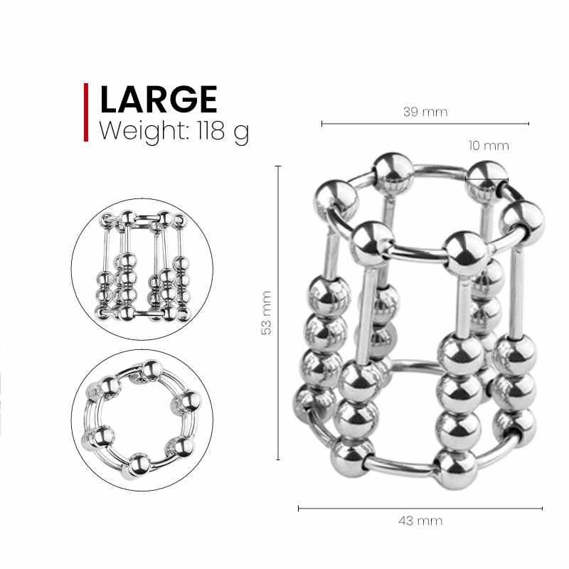 Cocky - Penis Cage with Movable Beads - Frisky Business Adult Sex Toys Shop