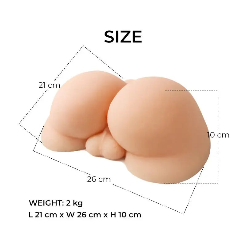 Booty Ripple Delight - Realistic Ass - Frisky Business Adult Sex Toys Shop