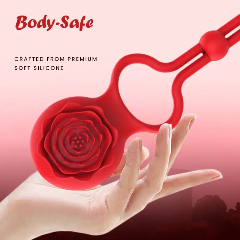 Rose Romance – Vibrating Cock Ring - Frisky Business Adult Sex Toys Shop