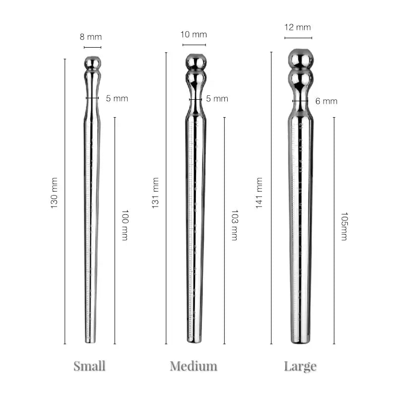 Pleasure Probe - Stainless Steel Urethral Sounding Rod - Frisky Business Adult Sex Toys Shop