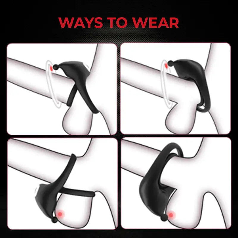 Twin Tremor - Vibrating Cock Ring - Frisky Business Adult Sex Toys Shop