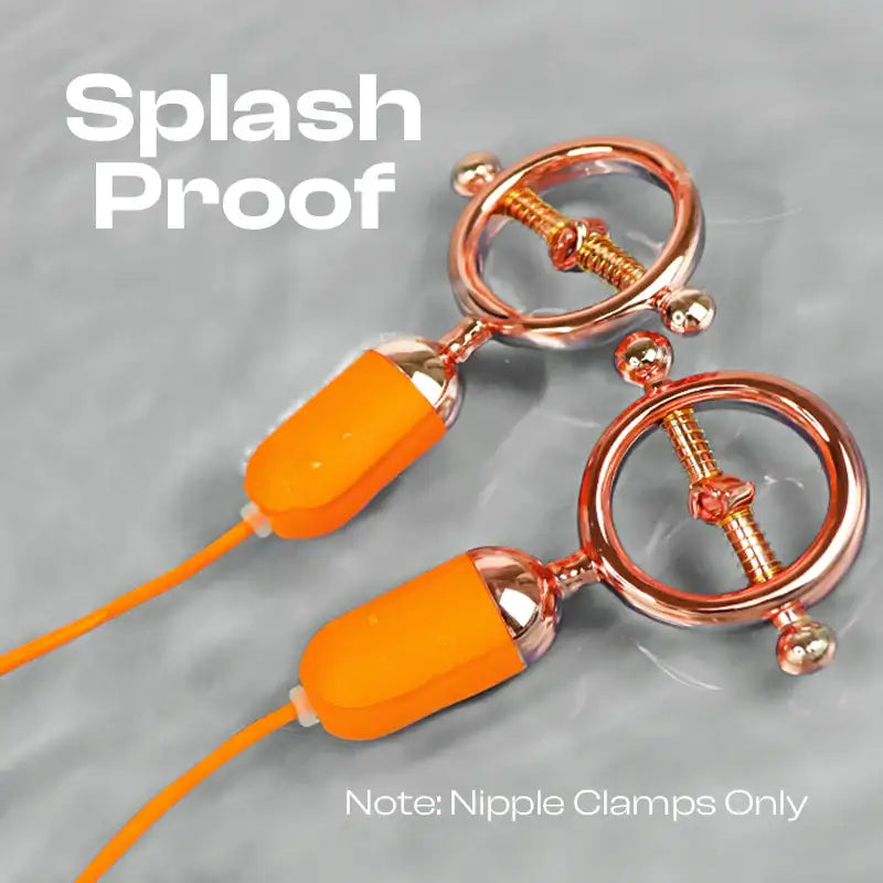 Forbidden Frenzy - Female Vibrating Nipple Clamps - Frisky Business Adult Sex Toys Shop