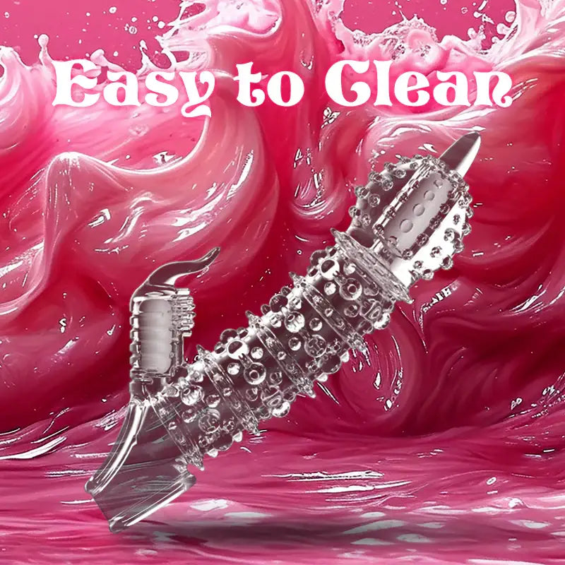 Twin Tremors Tease – Vibrating Penis Sleeve - Frisky Business Adult Sex Toys Shop
