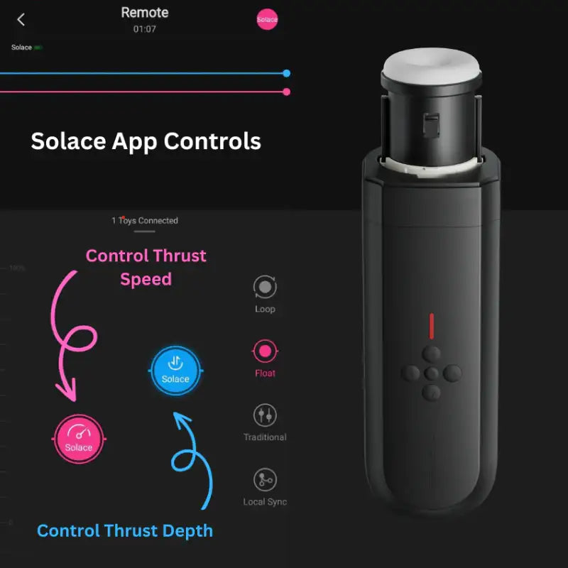 Lovense Solace ergonomic design comfortable grip automatic stroker device Singapore