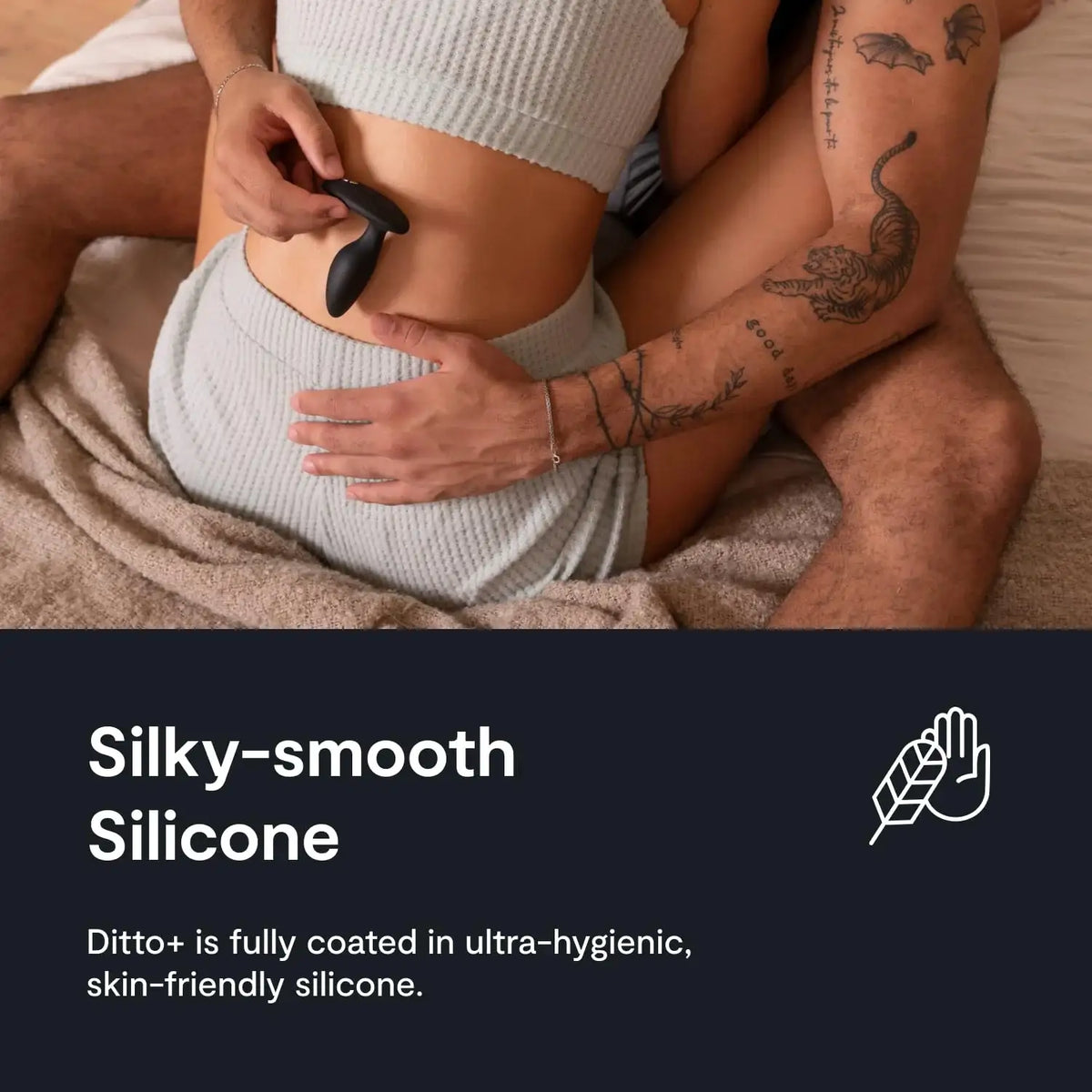 We-Vibe Ditto+ Satin Black portable wearable device perfect for discreet enjoyment at home Singapore