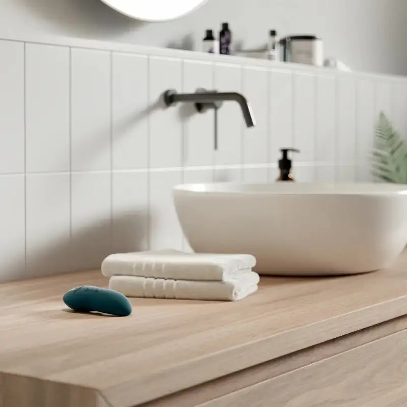 We-Vibe Touch X Green Velvet modern green velvet finish couples toy for bedroom and travel Singapore