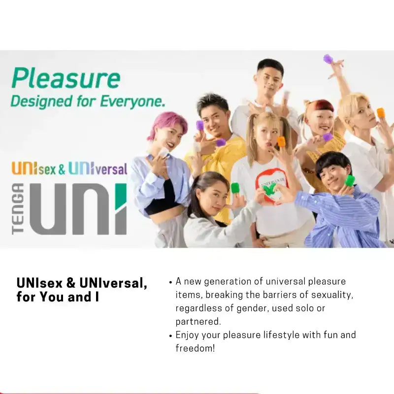 Tenga Uni Unisex & Universal Masturbator Amethyst Ergonomic Shape Lightweight Reusable Personal Pleasure Device Singapore