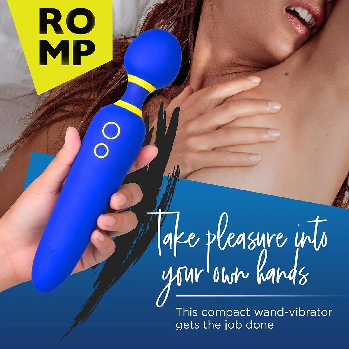 Romp Flip Wand Vibrator Versatile Head Angles Flexible Motion Design Singapore