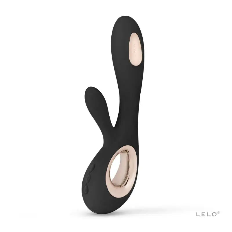 LELO Soraya Wave™ portable massager compact dual stimulation ergonomic curves body safe silicone black Singapore