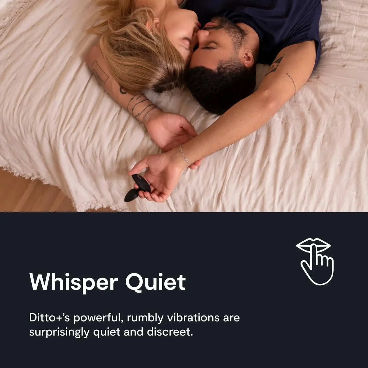 We-Vibe Ditto+ Satin Black app-enabled personal massager with adaptive vibration modes Singapore