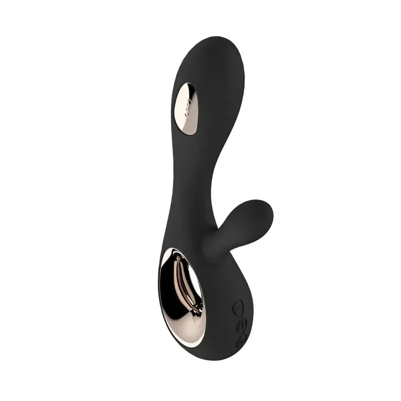 LELO Soraya Wave™ elegant personal massager come-hither tip ergonomic design smooth premium silicone black Singapore