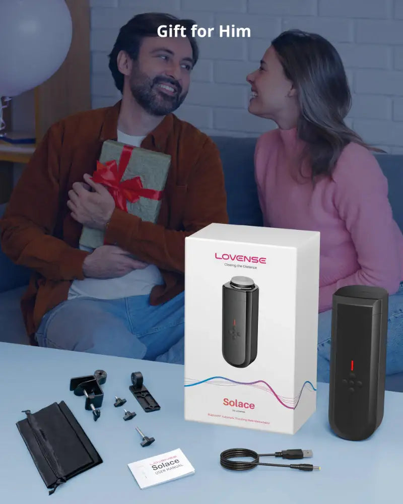 Lovense Solace modern design sleek finish Bluetooth app controlled male device Singapore