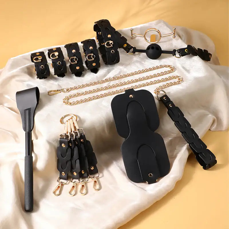 Control Bond - BDSM 9 Pcs Set With Passcode Box - Frisky Business Adult Sex Toys Shop