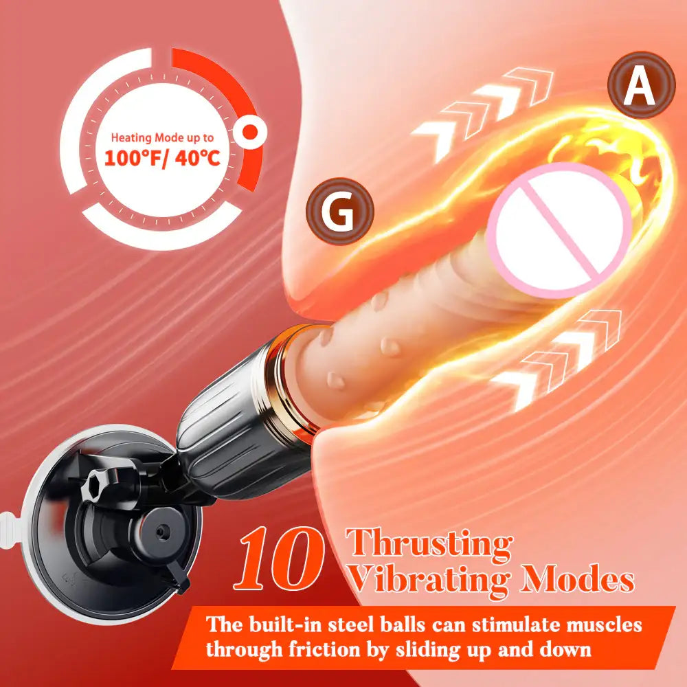 Pure Madness - Remote Control Thrusting Sex Machine with Suction Cup - Frisky Business Adult Sex Toys Shop