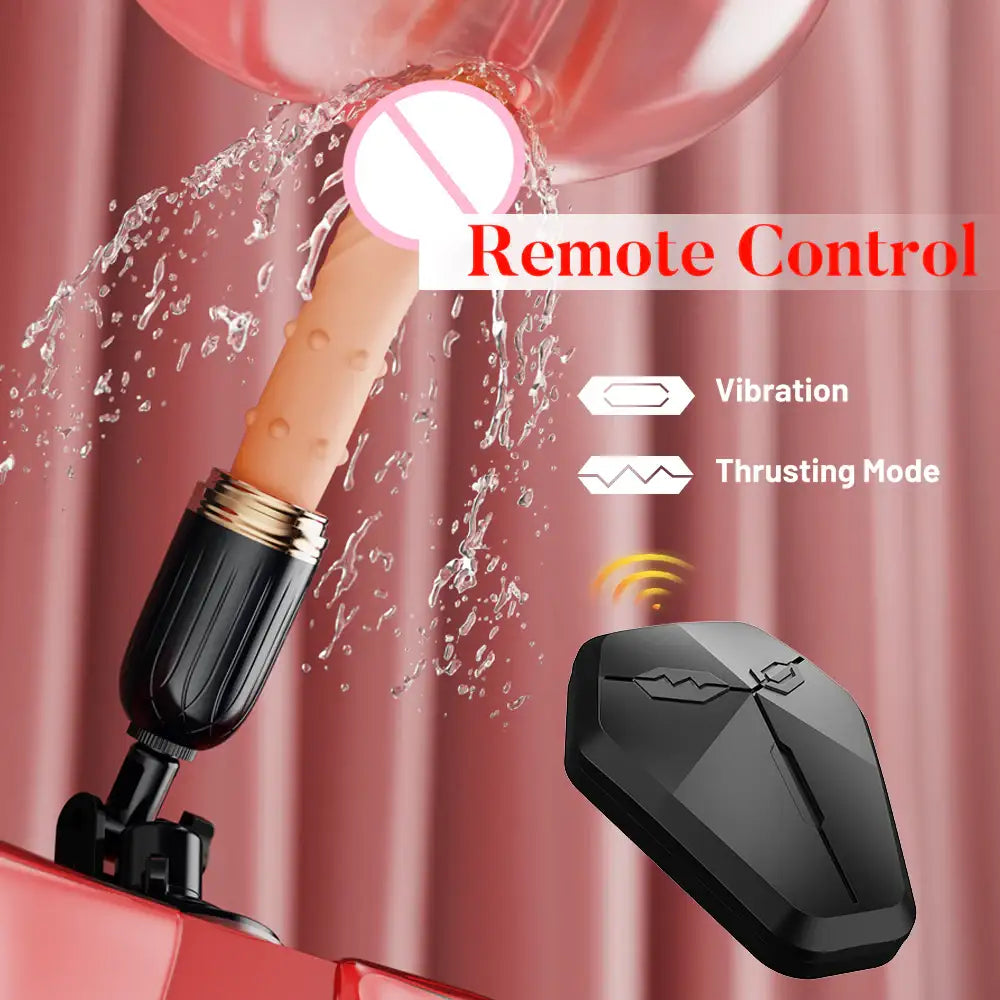 Pure Madness - Remote Control Thrusting Sex Machine with Suction Cup - Frisky Business Adult Sex Toys Shop