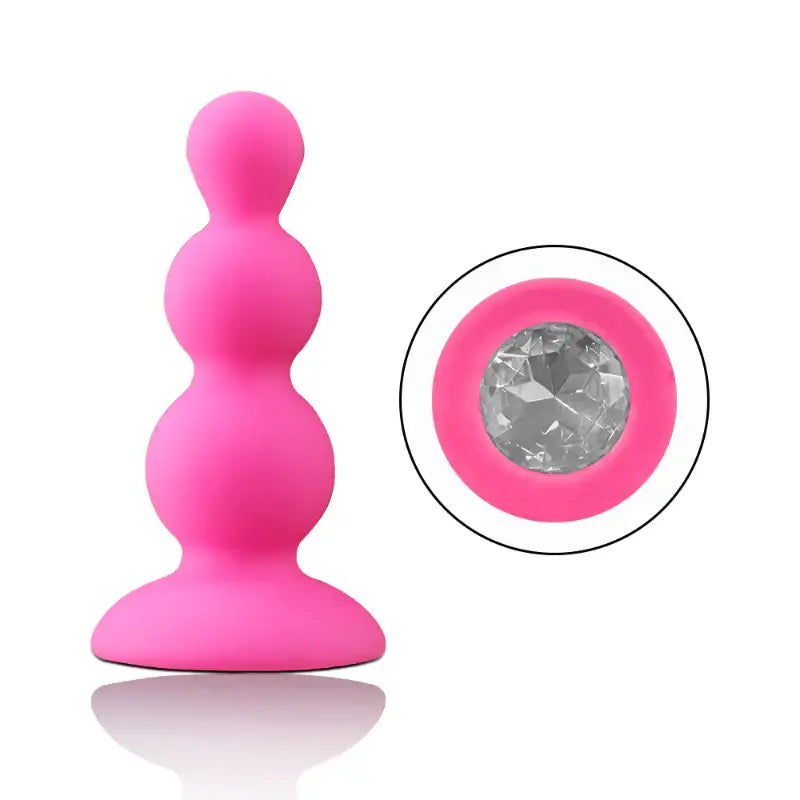 Plug Pagoda Pearl - Manual Full Silicone Beaded Anal - Frisky Business Adult Sex Toys Shop