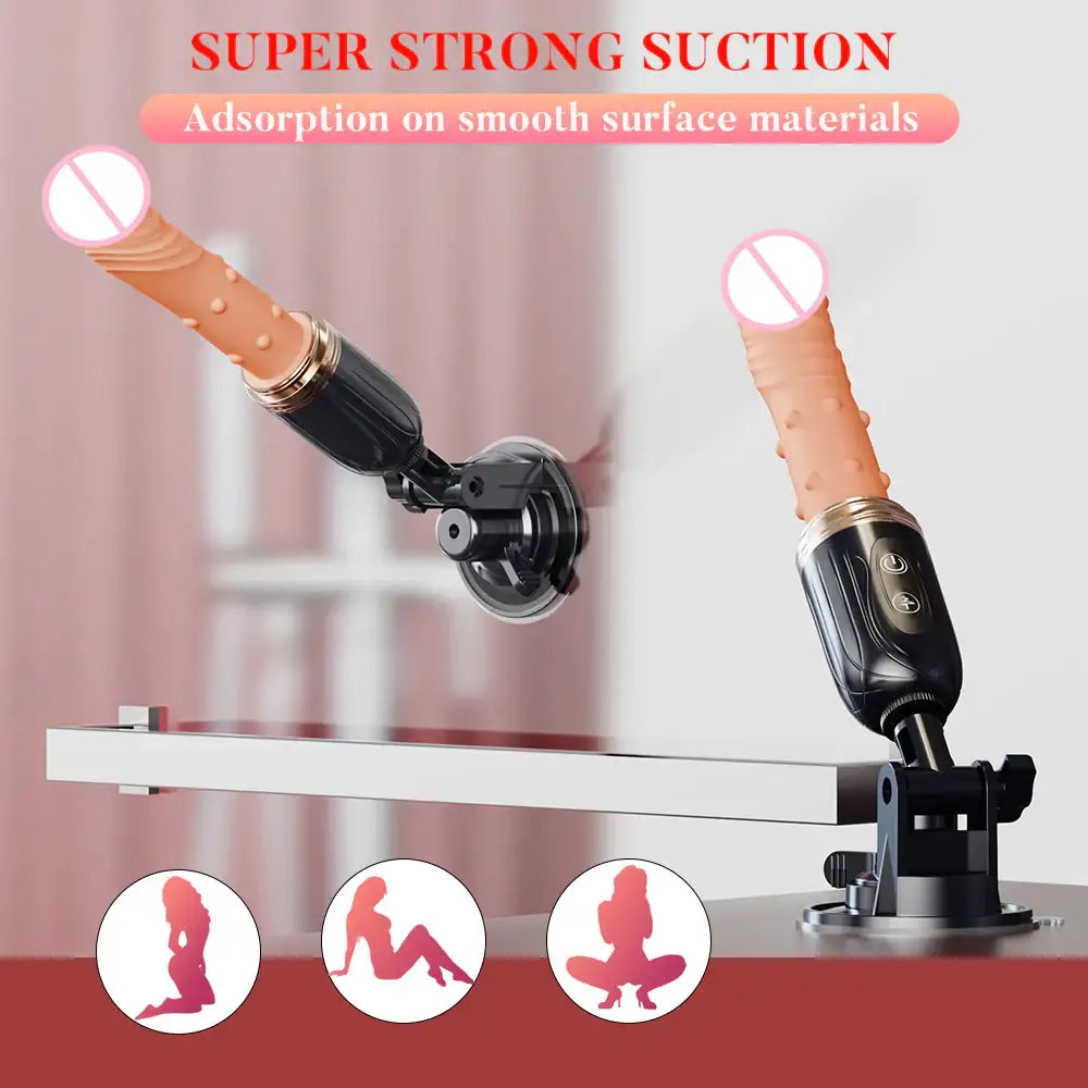 Pure Madness - Remote Control Thrusting Sex Machine with Suction Cup - Frisky Business Adult Sex Toys Shop