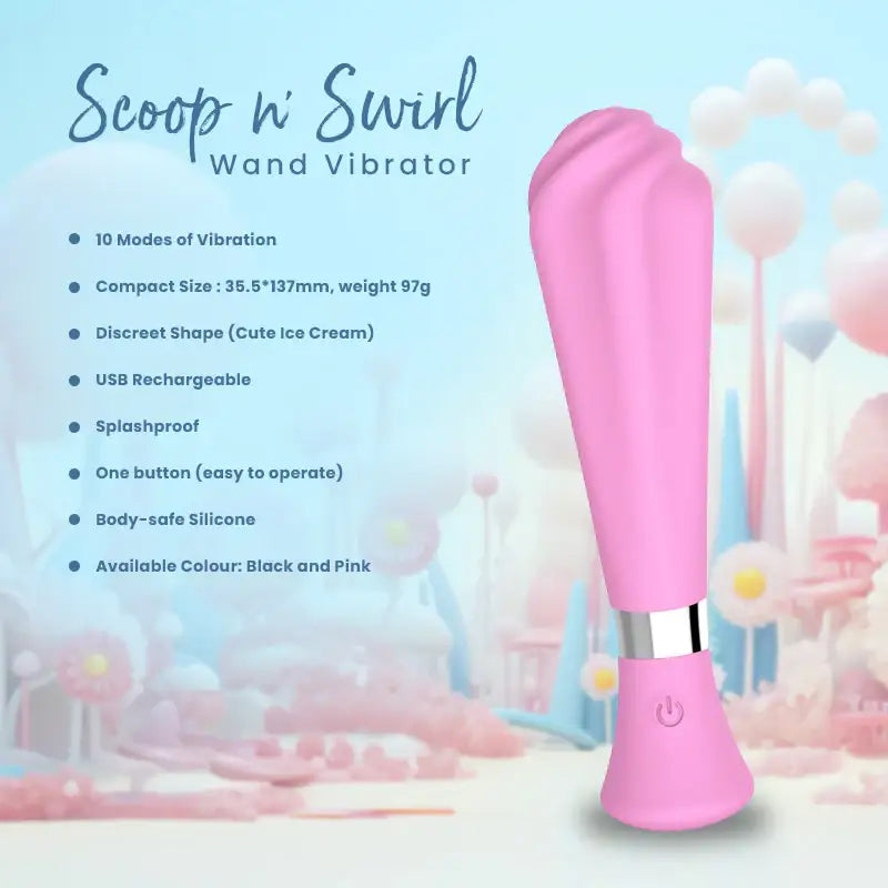 Scoop n’ Swirl – Wand Vibrator - Frisky Business Adult Sex Toys Shop