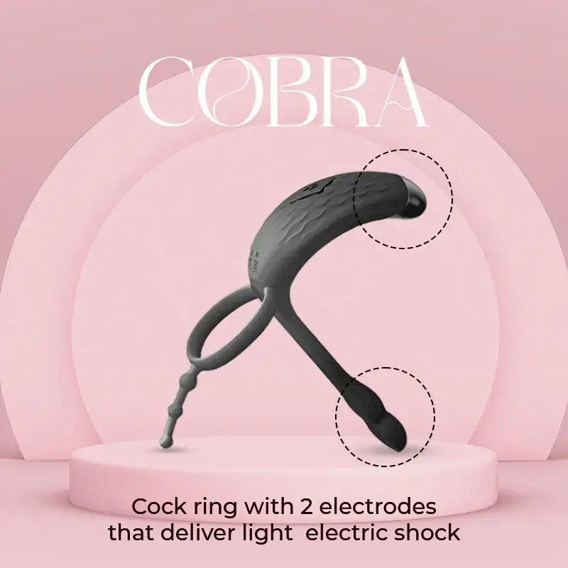 ElectroPulse - Vibrating Cock Ring with Light Electric Shock - Frisky Business Adult Sex Toys Shop