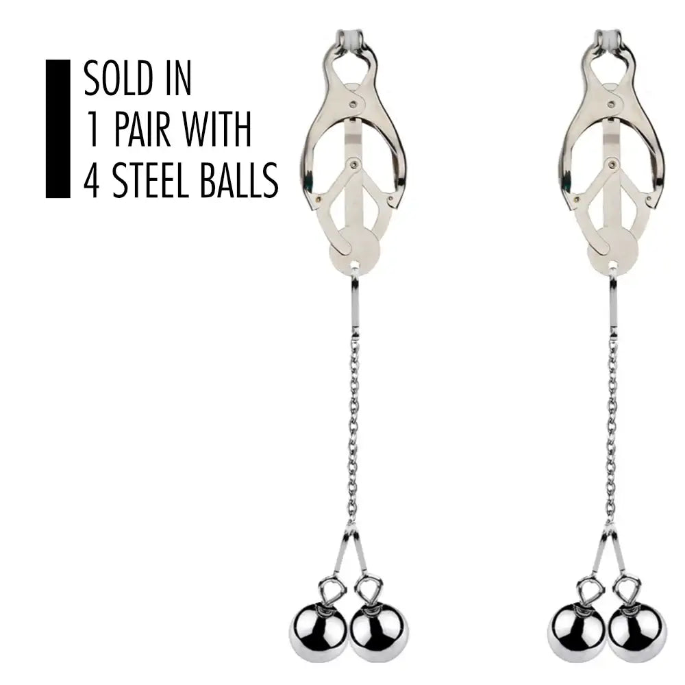 Butterfly - Weighted Nipple Clamps - Frisky Business Adult Sex Toys Shop