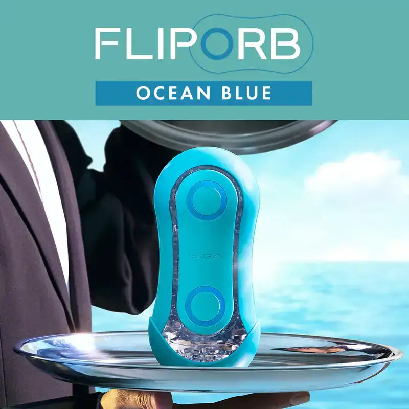 Tenga Flip Orb Ocean Blue Realistic Interior Texture Soft Flexible Material High Quality Singapore