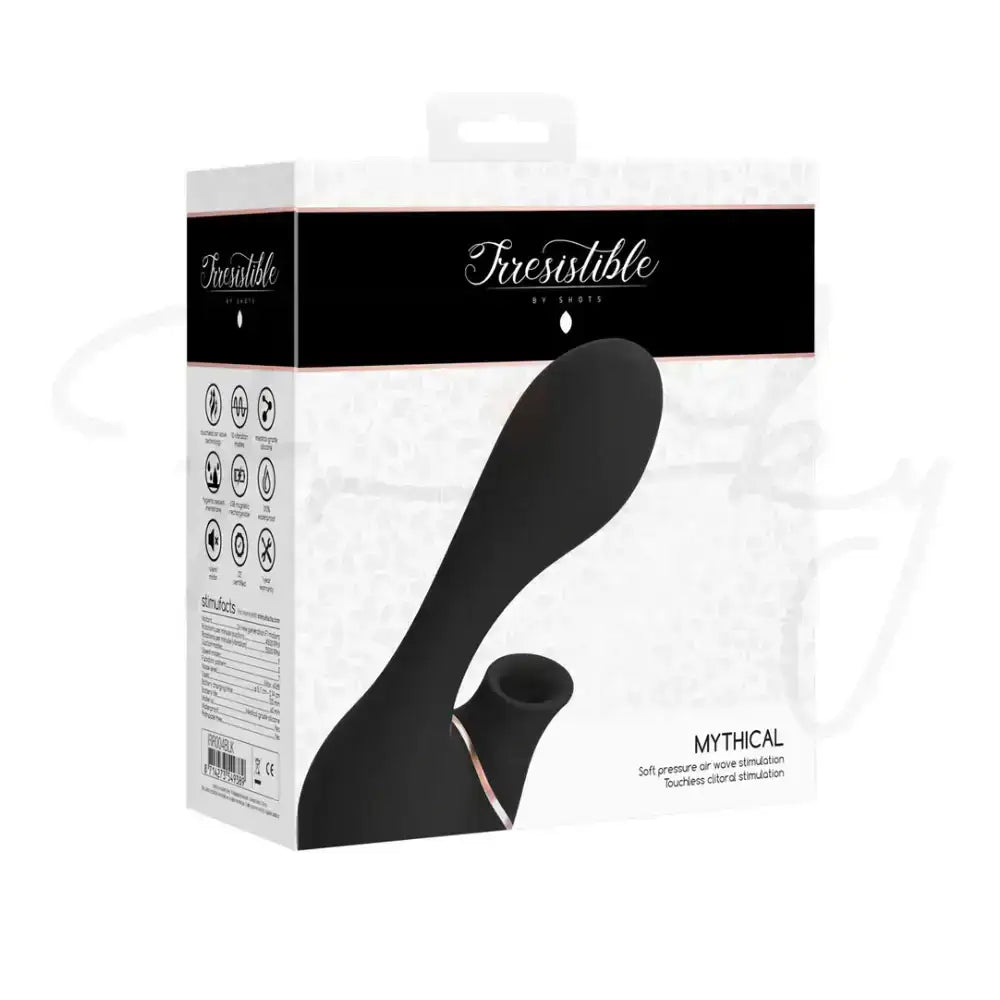 SHOTS Mythical Air Pulse Vibrator Black Lightweight and ergonomic for easy handling during personal or shared use Singapore