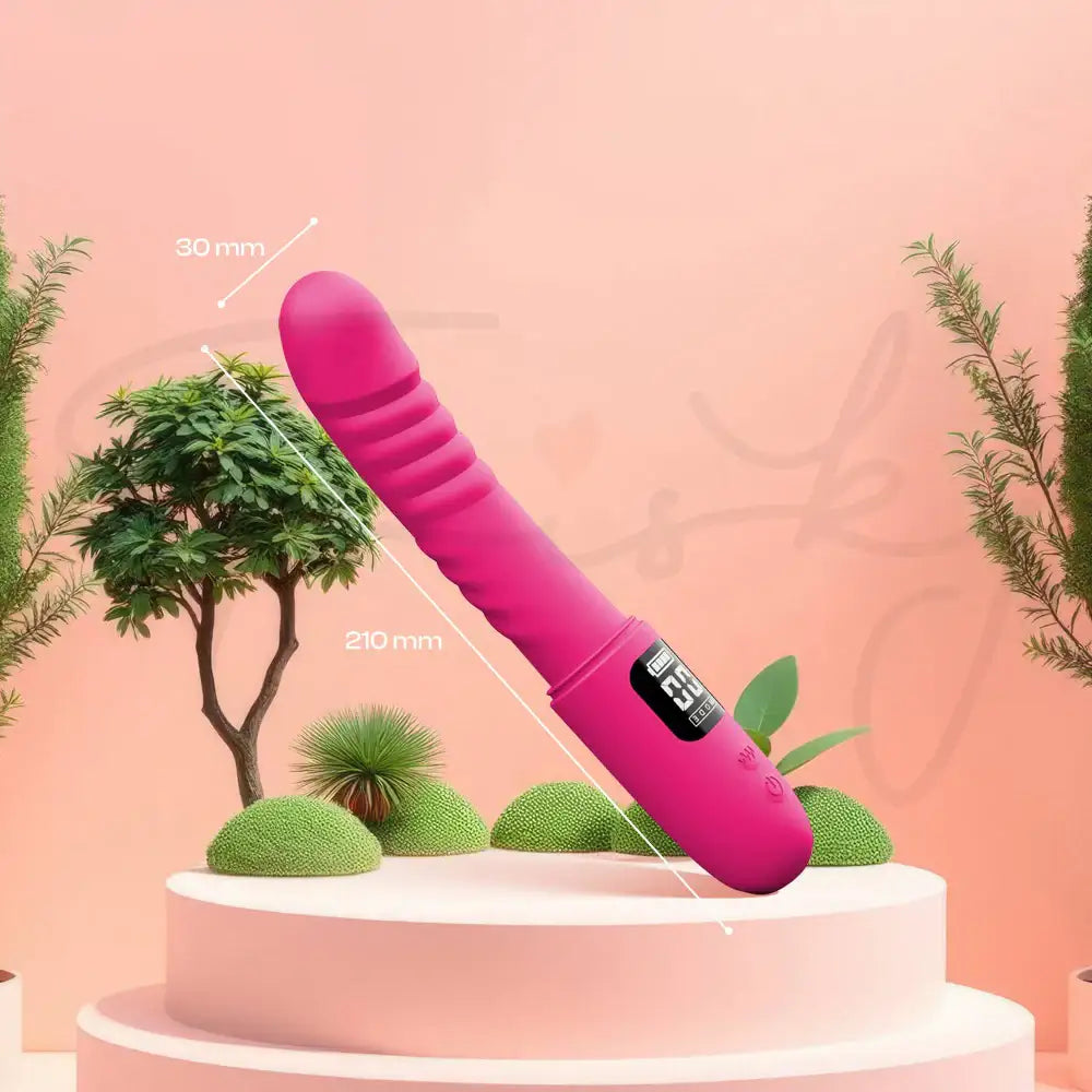 Nobel - Thrusting Vibrator With Speed/Battery Display - Frisky Business Adult Sex Toys Shop