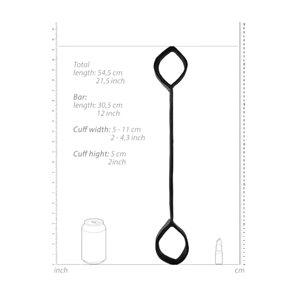 SHOTS Ouch! Spreader Bar with Cuffs lightweight yet sturdy spreader bar with cuffs for safe and immersive adult play Singapore
