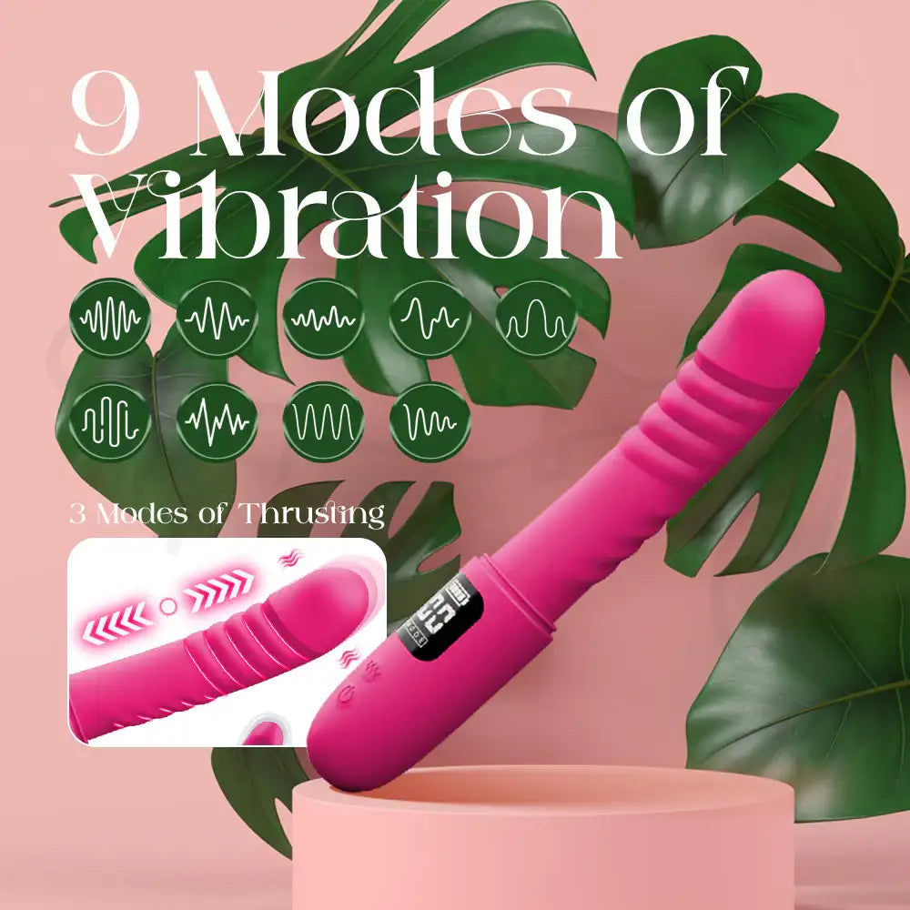 Nobel - Thrusting Vibrator With Speed/Battery Display - Frisky Business Adult Sex Toys Shop
