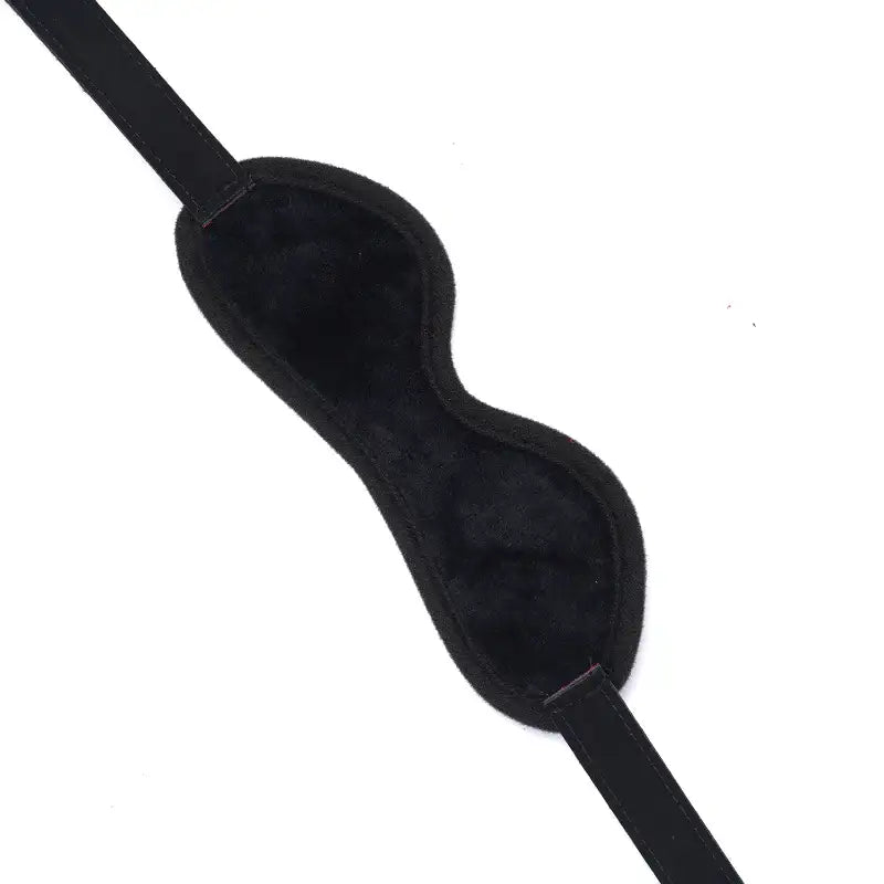 Velvet Illusion - Genuine Leather Lace Blindfold - Frisky Business Adult Sex Toys Shop