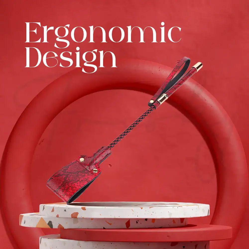 Crimson Mark – BDSM PU Leather Whip - Frisky Business Adult Sex Toys Shop