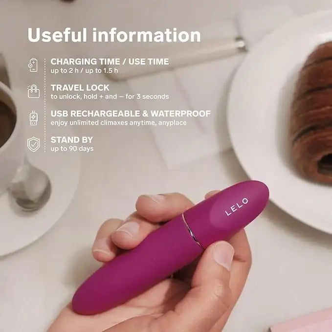LELO Mia 3 Clitoral Vibrator Deep Rose high-performance mini vibrator offering targeted clitoral stimulation for enhanced pleasure Singapore