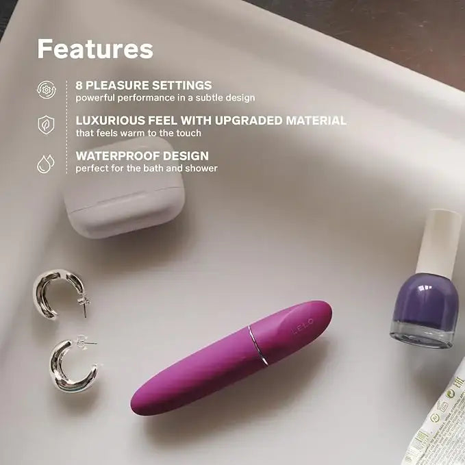 LELO Mia 3 Clitoral Vibrator Deep Rose USB rechargeable clitoral vibrator with quiet motor and smooth silicone finish Singapore
