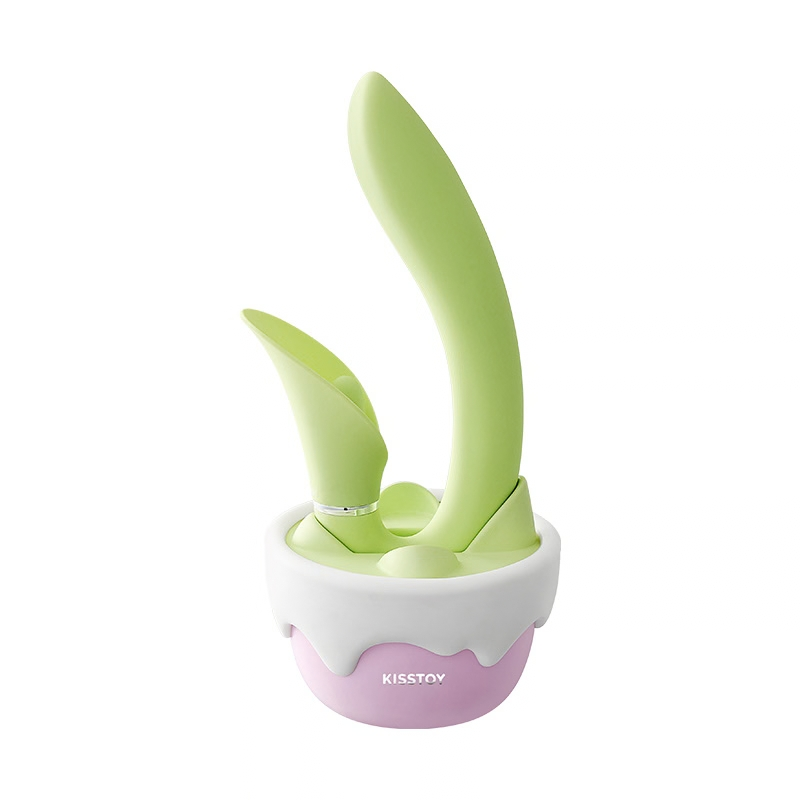 Leaf wand seated in its flower-pot base, shown from a slightly different angle