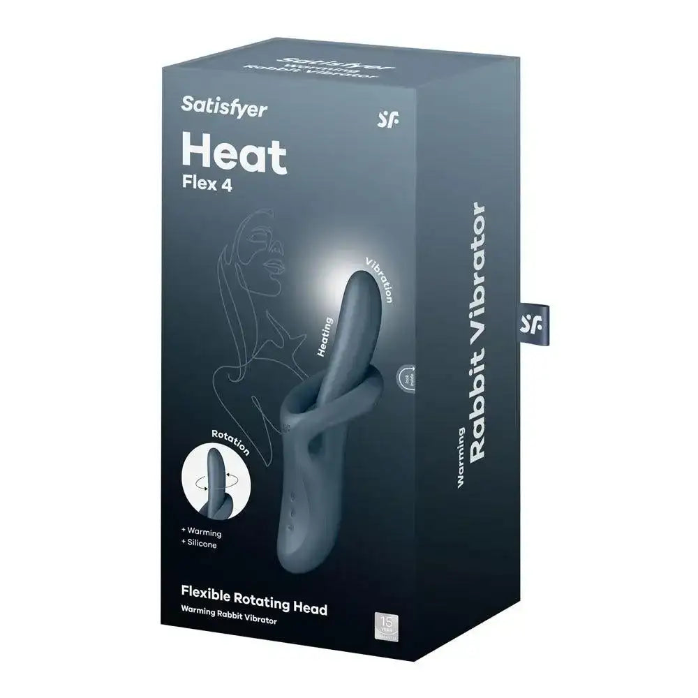Satisfyer Heat Flex 4 Gray Lifestyle Friendly Design Comfortable Fit Everyday Use Adult Toy Singapore