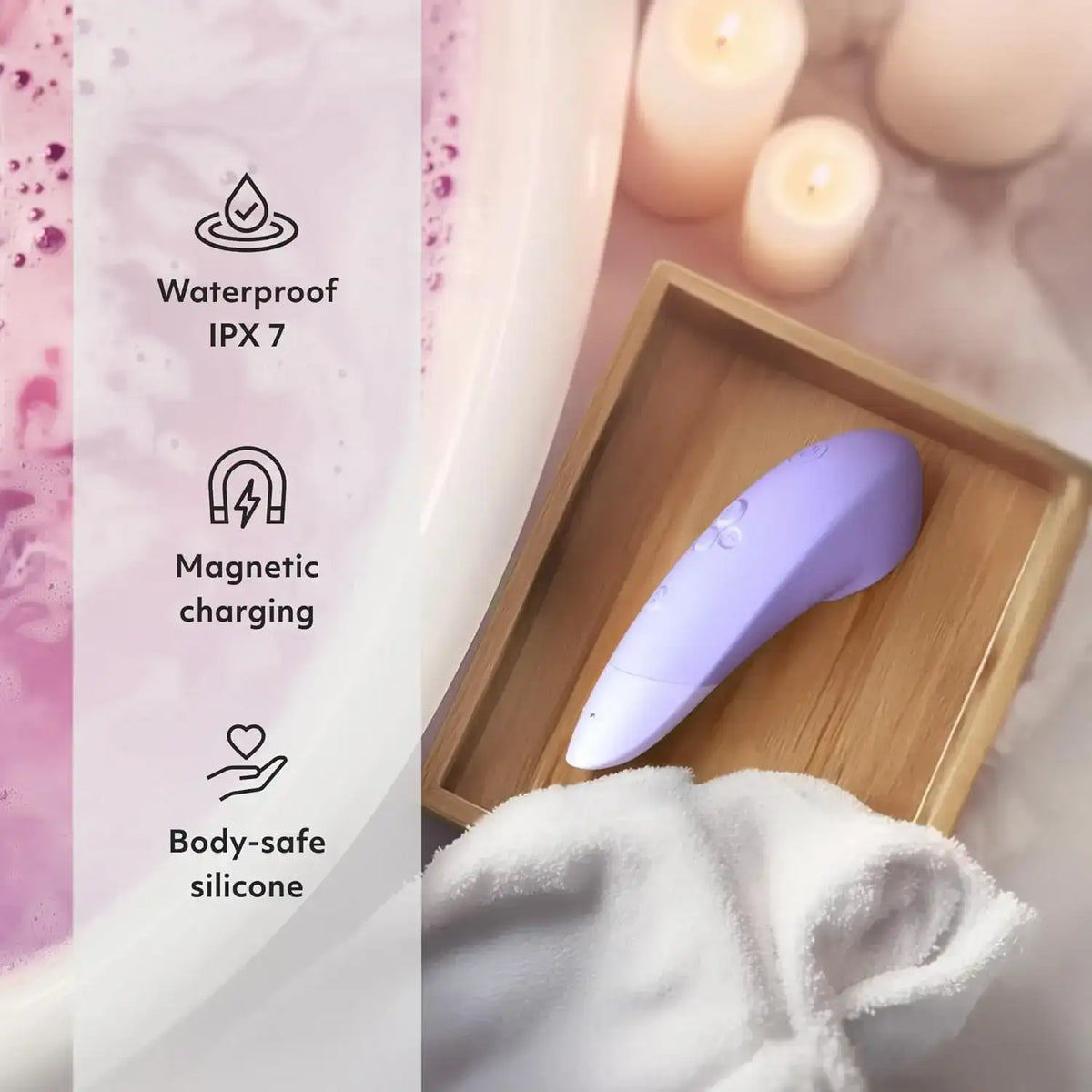 Womanizer Enhance 2-in-1 Clitoral Stimulator Lilac USB Rechargeable App Controlled Interactive Personal Massager Singapore