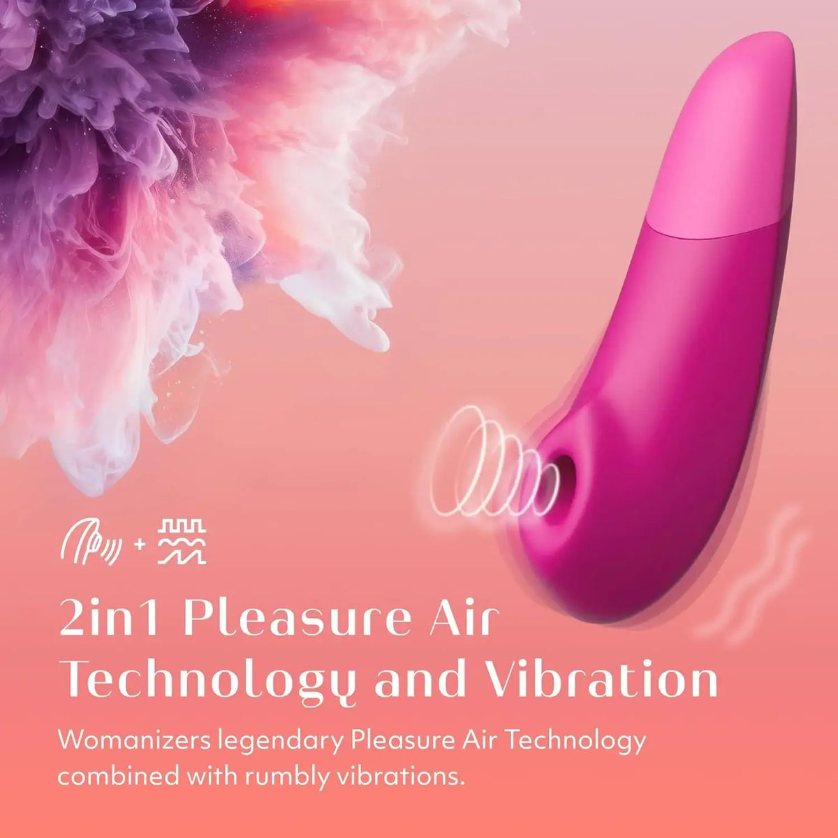 Womanizer Enhance 2-in-1 Clitoral Stimulator Vibrant Pink App Controlled Interactive Bluetooth Enabled Singapore
