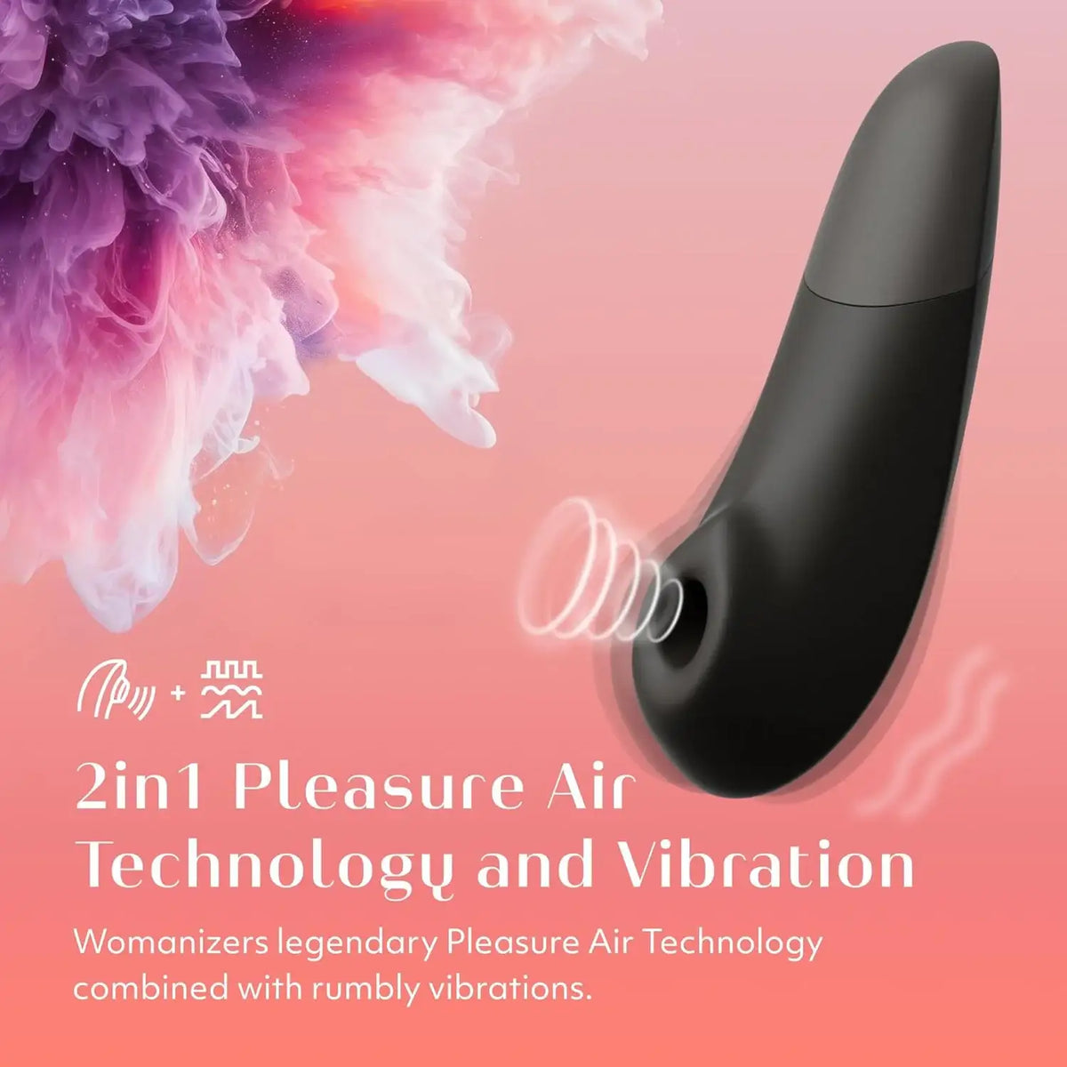 Womanizer Enhance 2-in-1 Clitoral Stimulator Black App Controlled Interactive Bluetooth Enabled Personal Massager Singapore