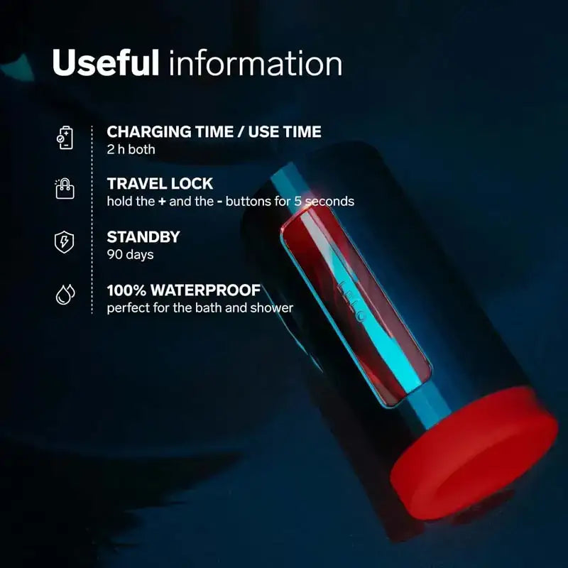 LELO F1S V3 App AI Interactive Masturbator Teal premium interactive device offering realistic sensations and adjustable intensity settings Singapore