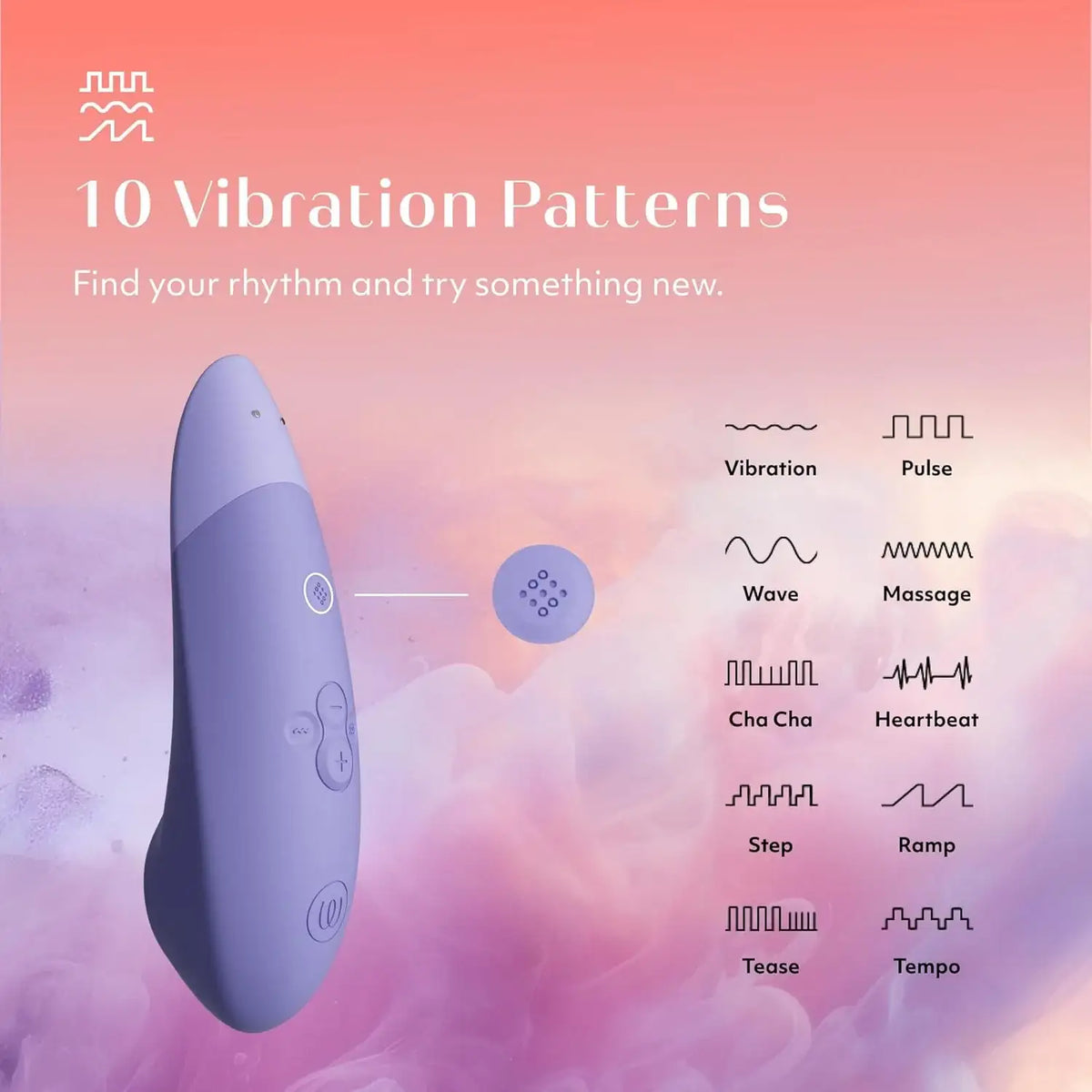 Womanizer Enhance 2-in-1 Clitoral Stimulator Lilac Bluetooth Connected Customizable Vibration Modes Hands-Free Singapore