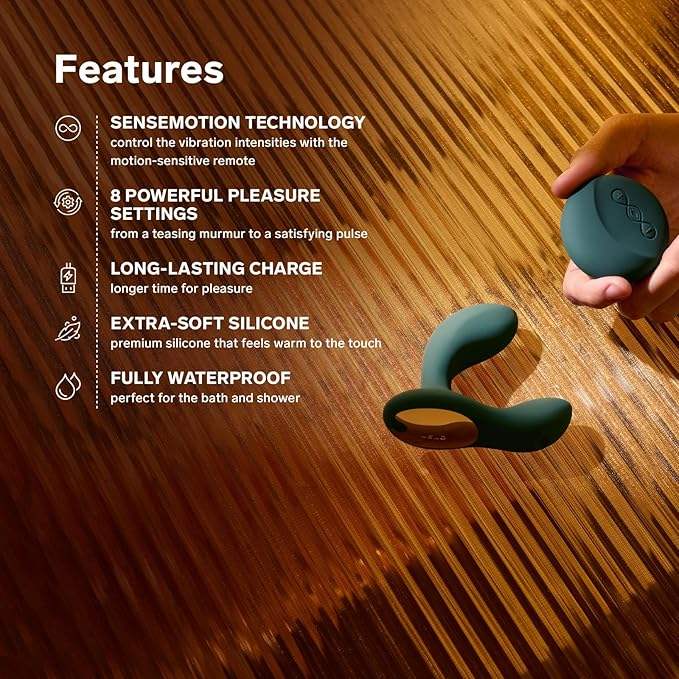 LELO Hugo 2 Black wearable prostate massager with flexible shaft and soft tip for targeted massage and user comfort Singapore