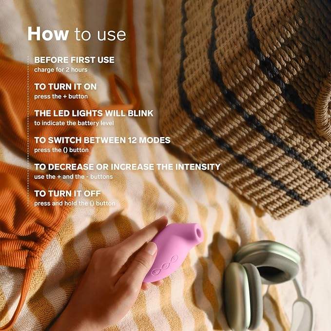 LELO Sona 2 Travel Sonic Clitoral Massager Pink sleek pink finish with quiet operation for discreet pleasure sessions Singapore