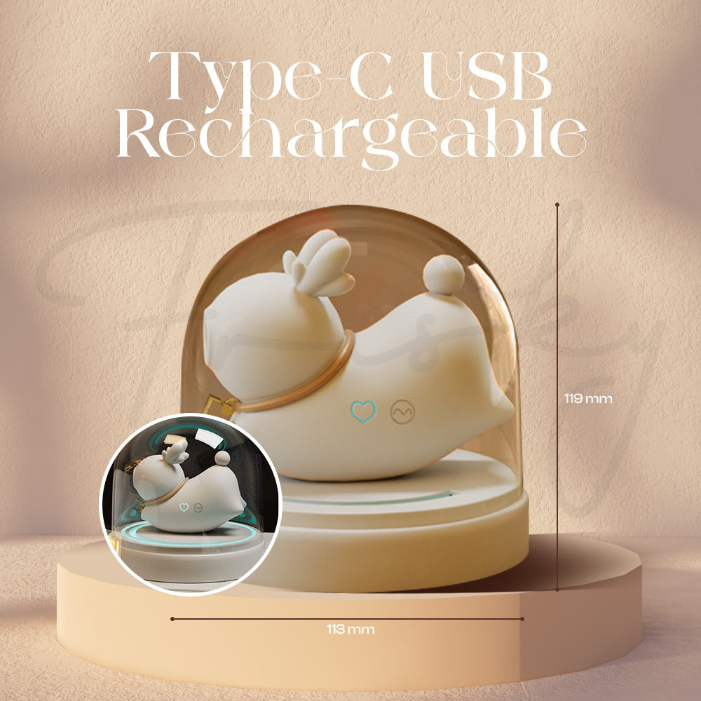 USB Type-C rechargeable feature displayed with modern charging convenience and portability