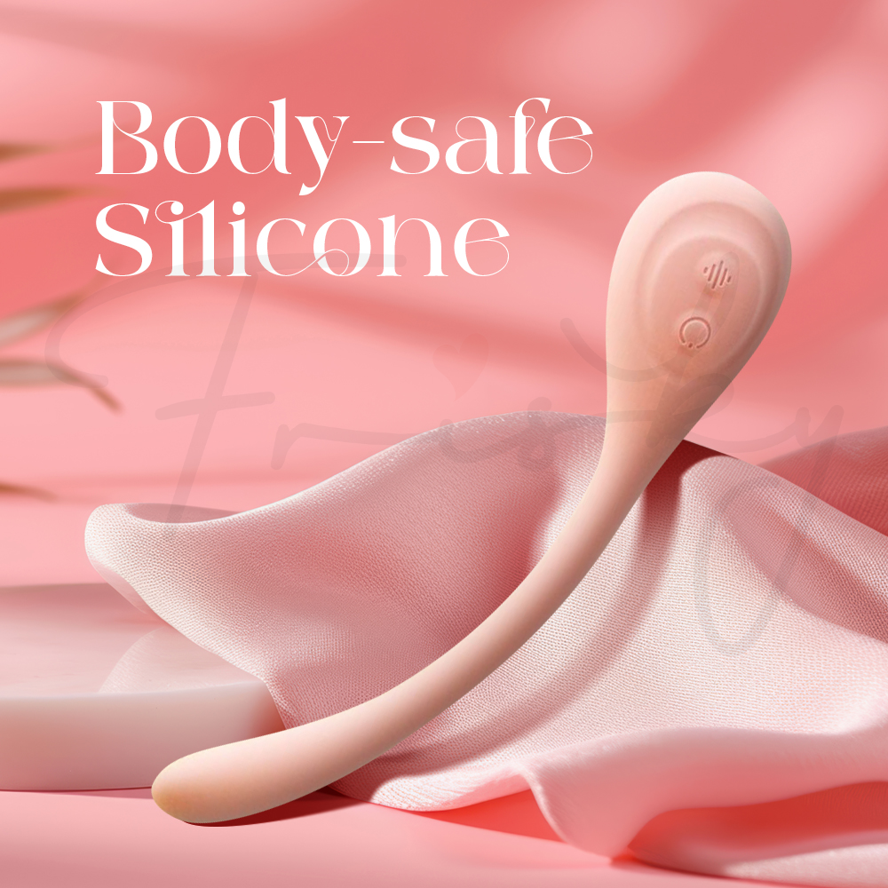 Soft silicone vibrator highlighting smooth texture and body-safe material