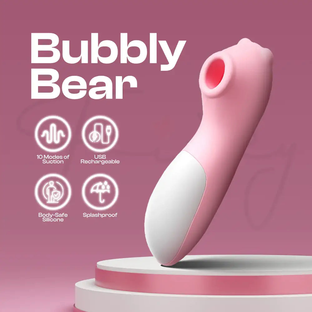 BubblyBear – Sucking Bear Suction Vibrator - Frisky Business Adult Sex Toys Shop