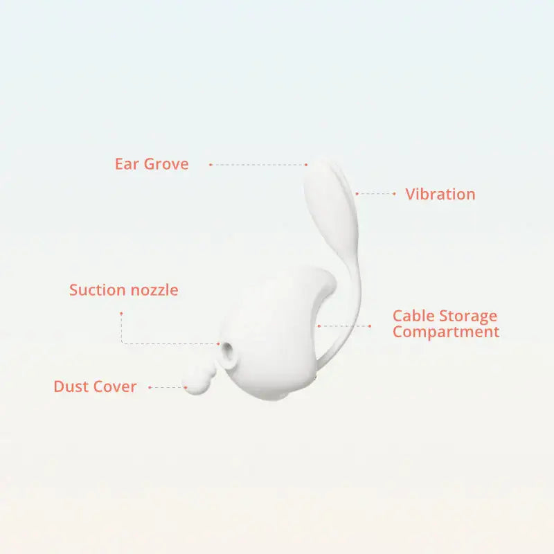 OSUGA BunnyMoon soft silicone dual function vibrator with suction and vibration Singapore