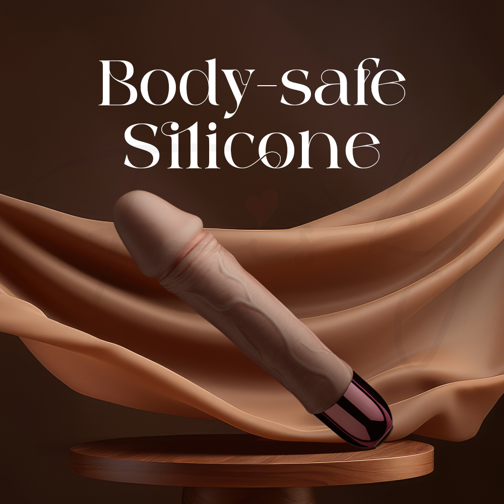 Close-up of silicone texture showing soft, smooth, body-safe material finish
