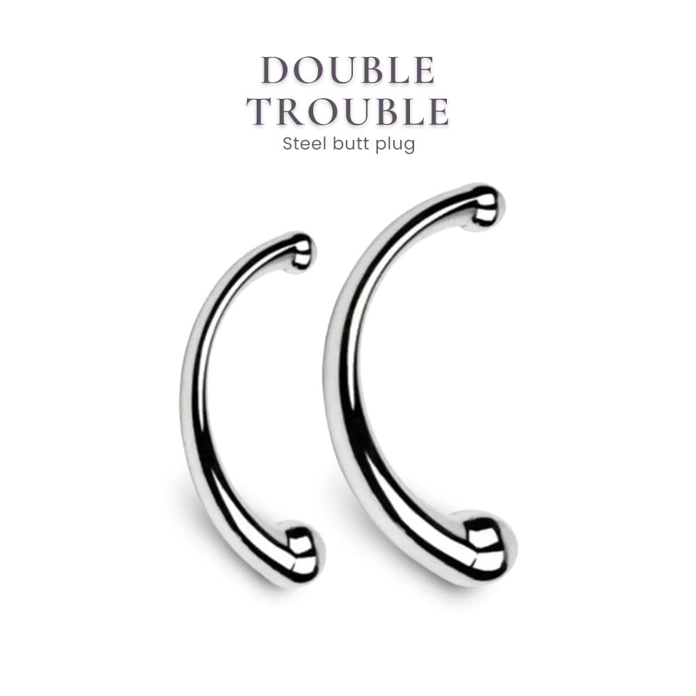 Double Trouble - Dual-Ended Steel Butt Plug