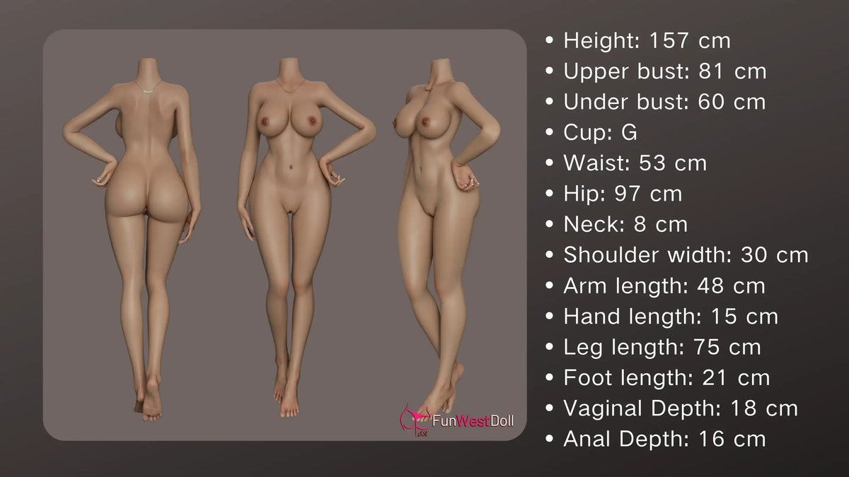 FunWest Doll 157 cm G Silicone - European Assos - Frisky Business Adult Sex Toys Shop