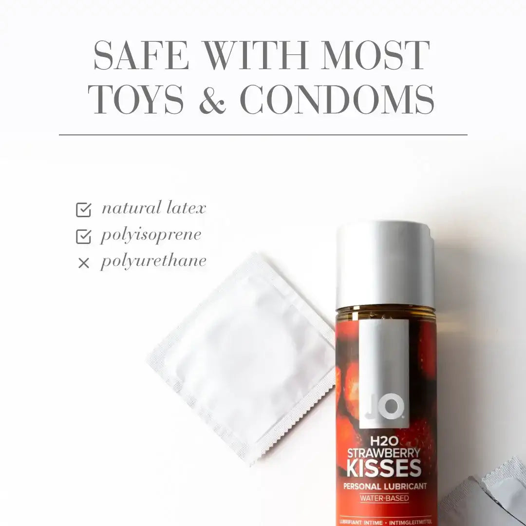 System Jo - H2O Strawberry Kisses Edible Water-Based Lubricant 30ml - Frisky Business Adult Sex Toys Shop